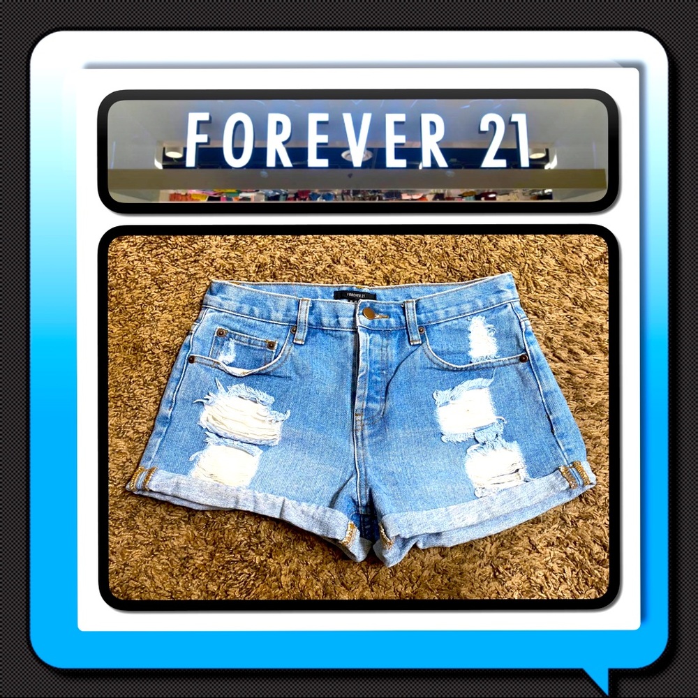 EUC Distressed Looking Shorts From Forever 21